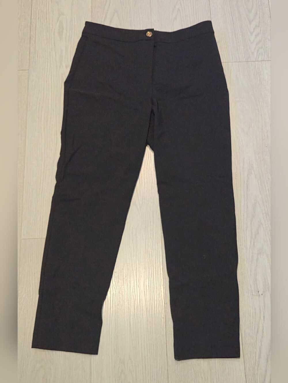 Michael Kors Black Pants with Gold Button Detail